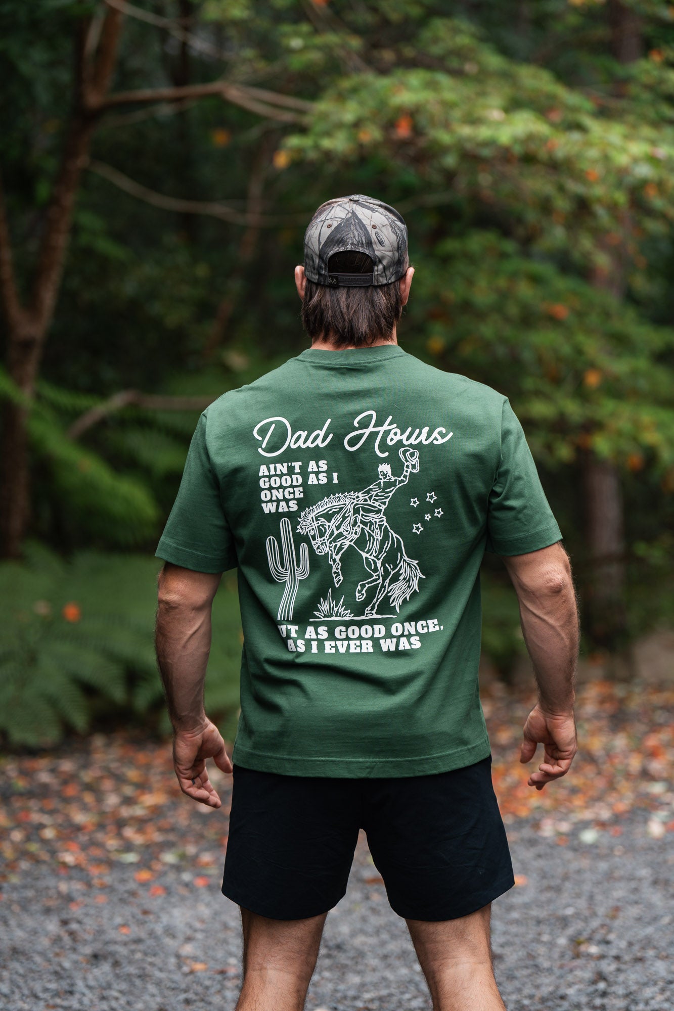 Dad Boxy tee - Cowboy