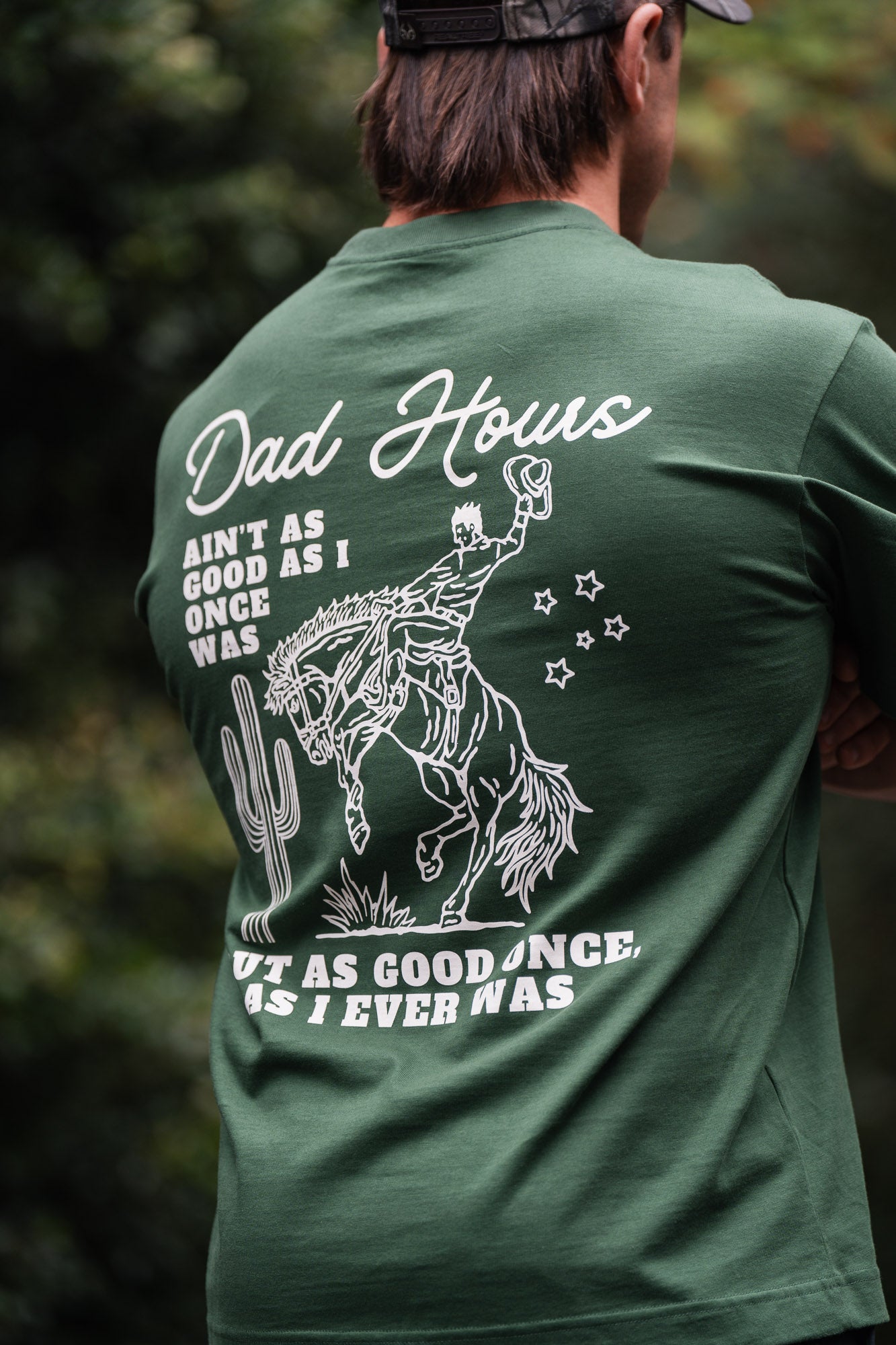 Dad Boxy tee - Cowboy