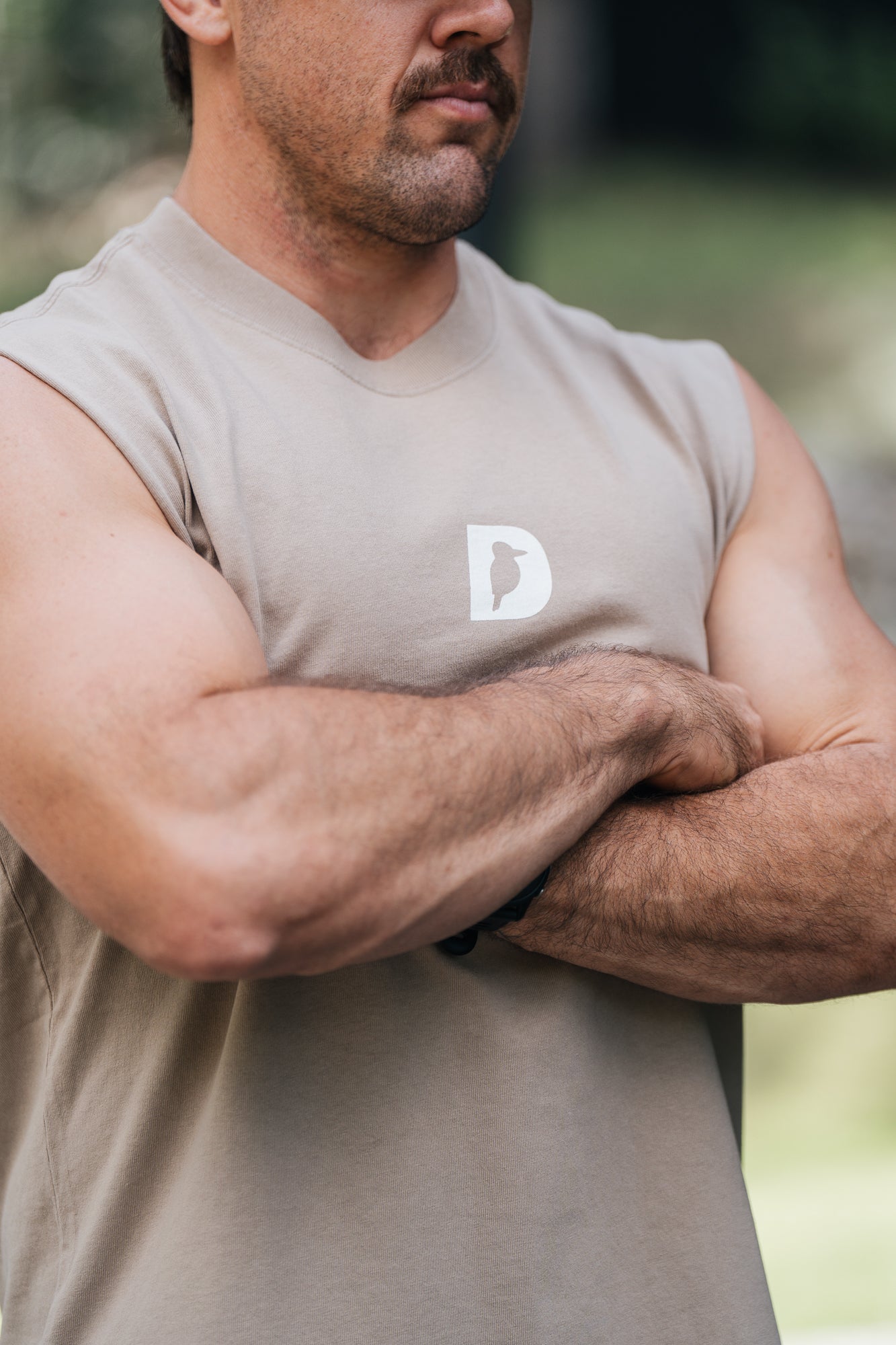 Dad Hours OG Tank-signature khaki