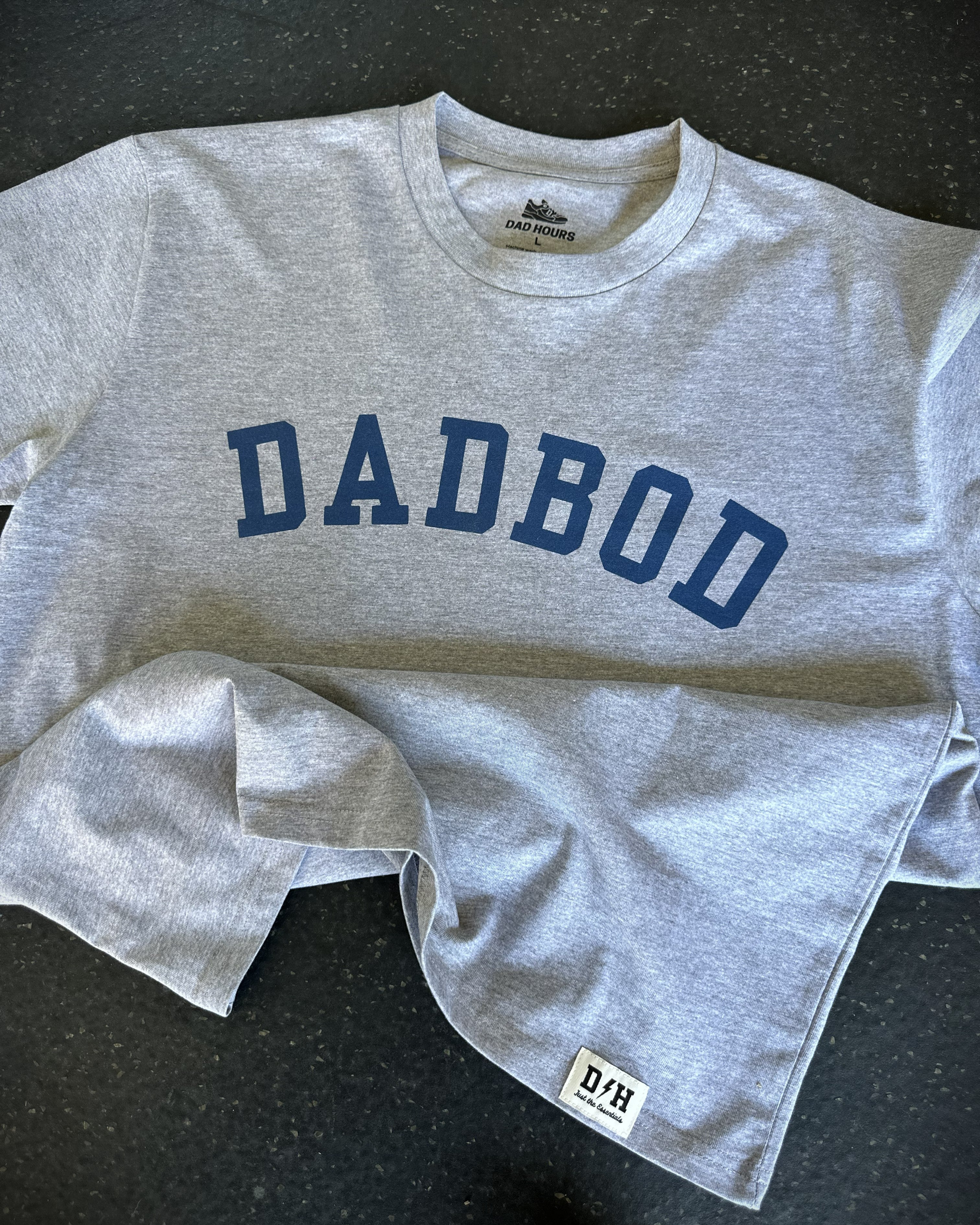 DH Classic tee - DB Grey and blue