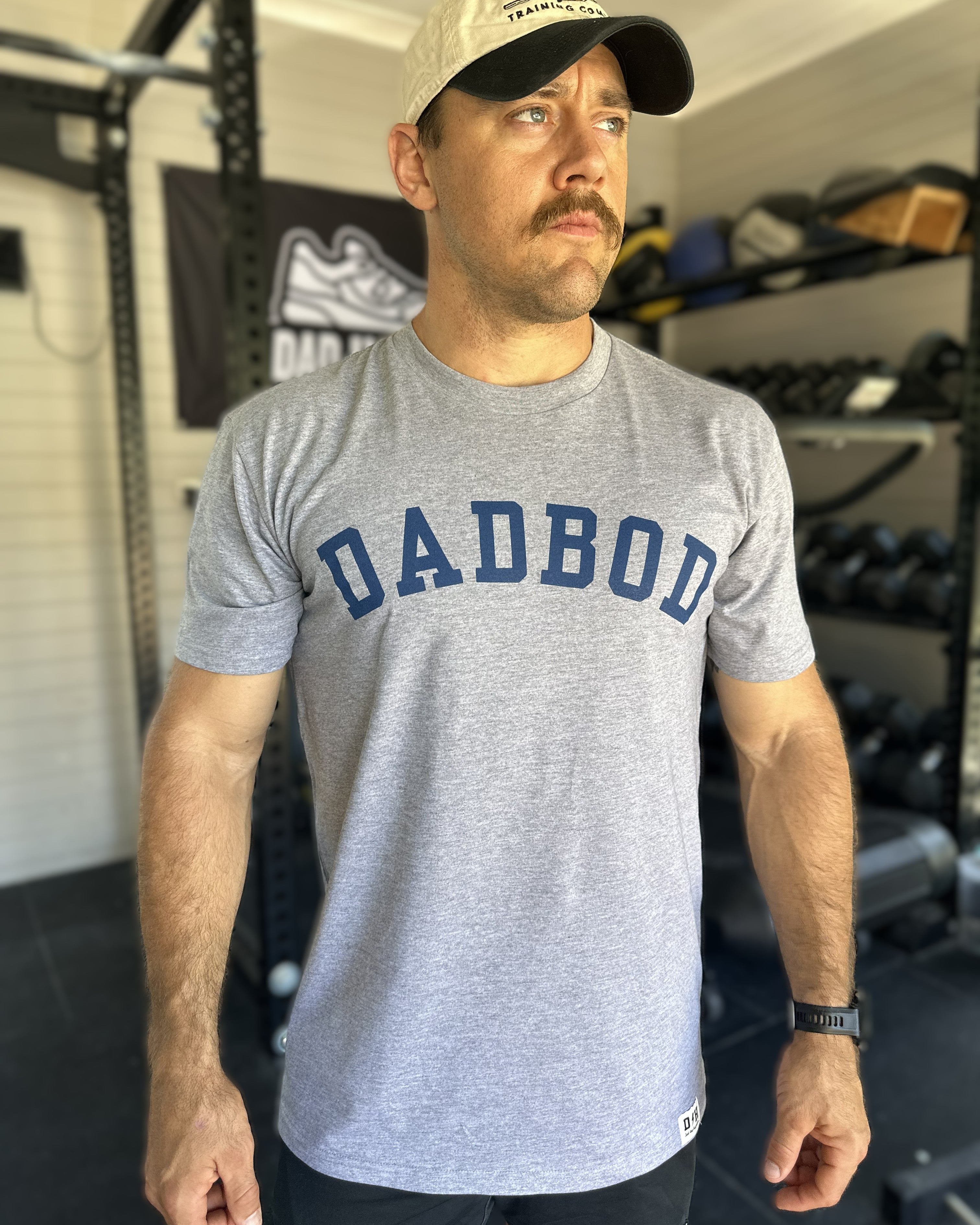 DH Classic tee - DB Grey and blue
