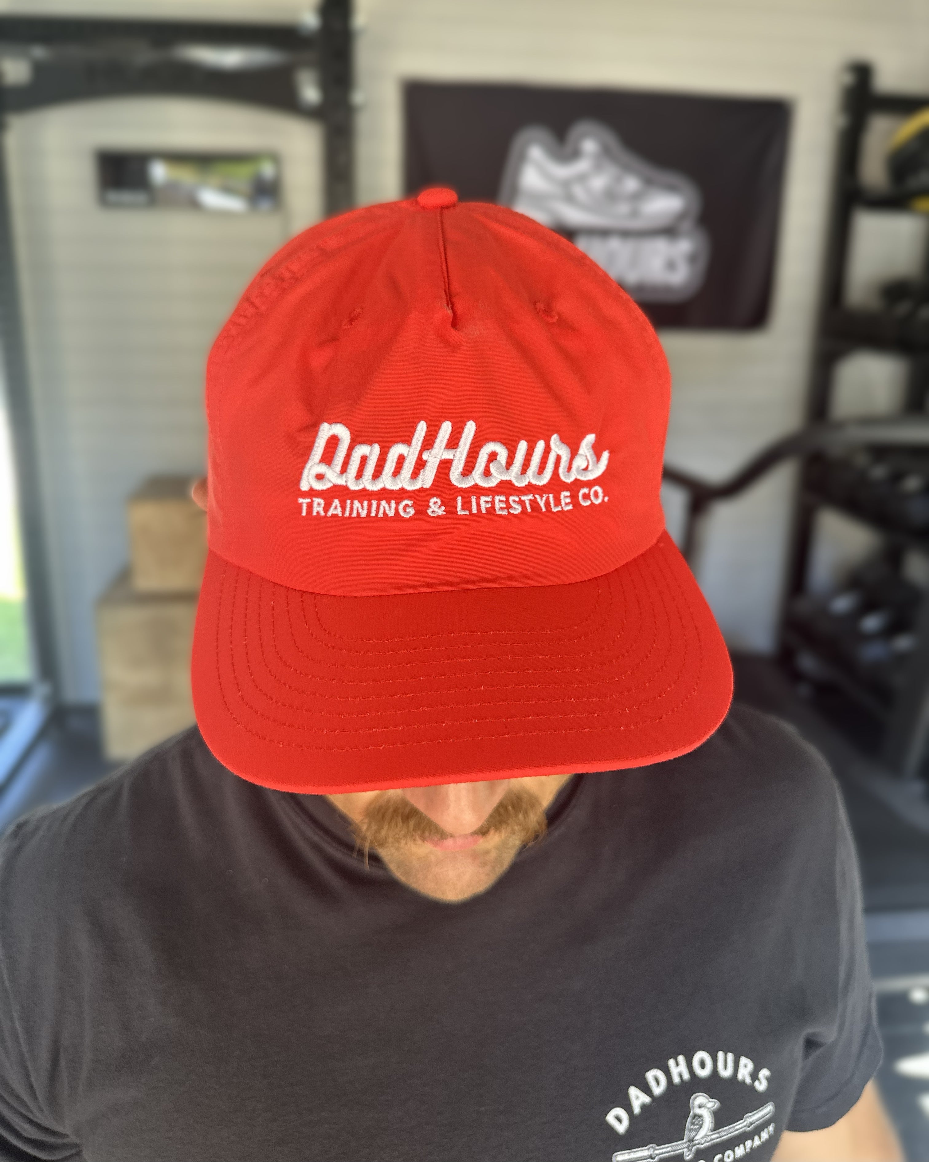 Run Cap - Red and white