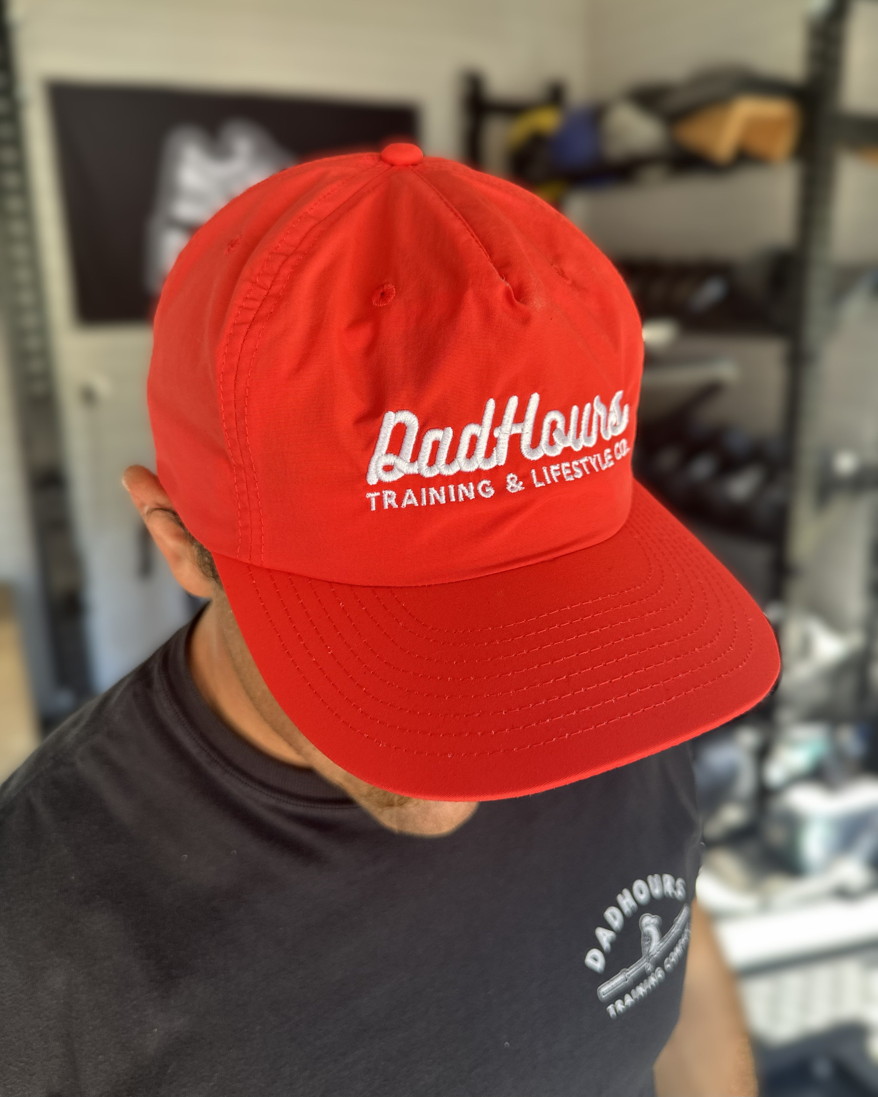Run Cap - Red and white