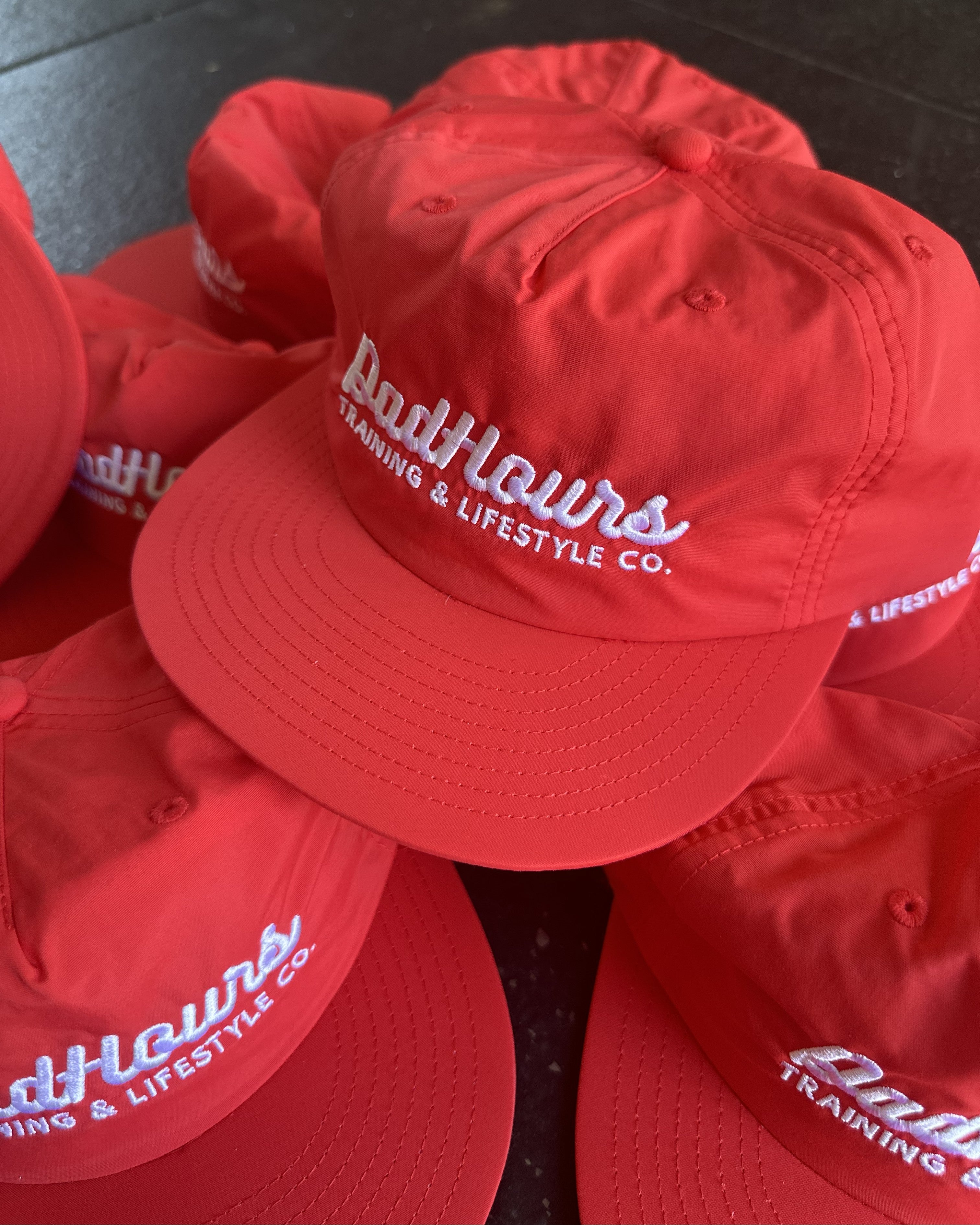 Run Cap - Red and white