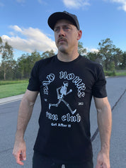 Run Club tee-Black and White